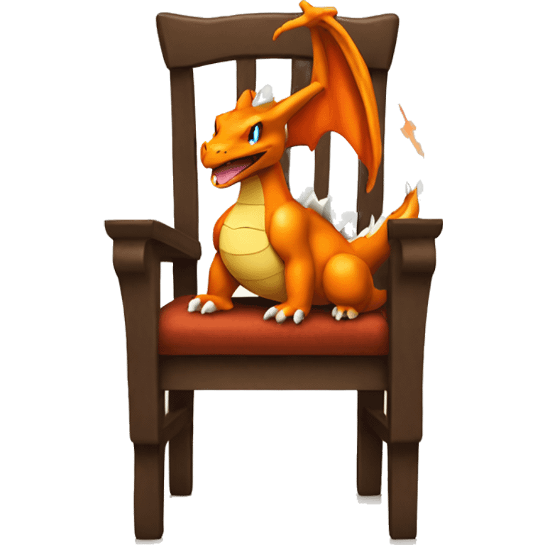 Charizard on a chair emoji