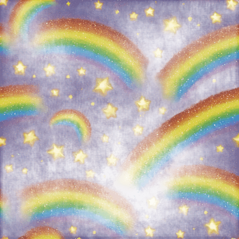 rainbow sparkles emoji