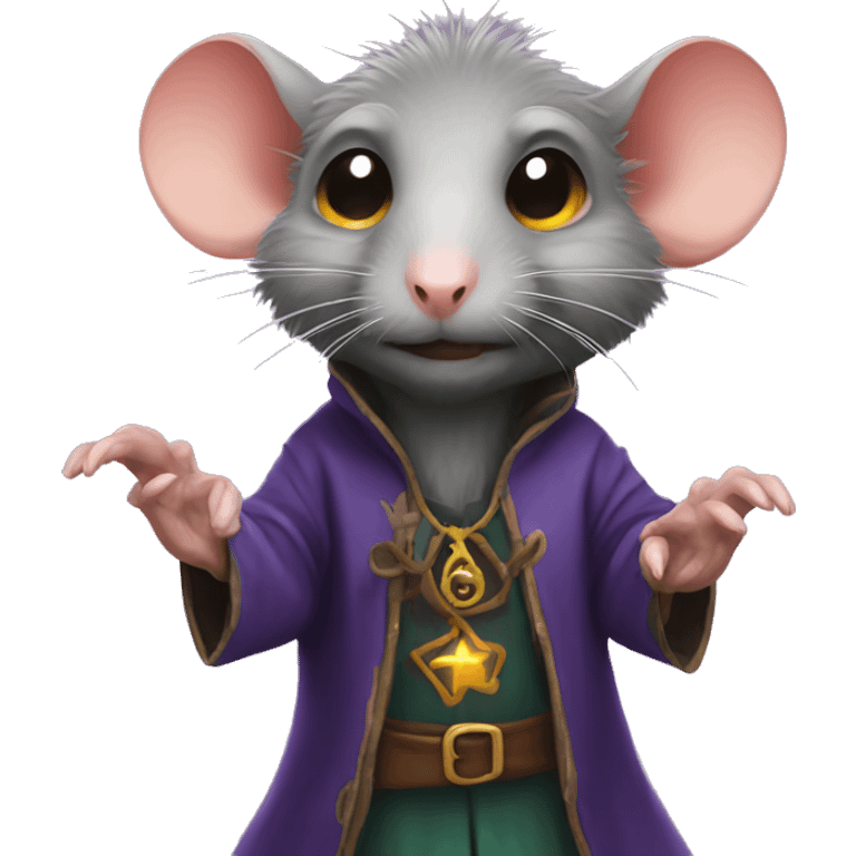 Rat wizard stinky emoji