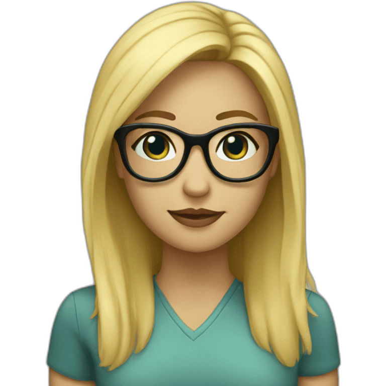 blonde-haired-girl-with-the-glases-What? emoji