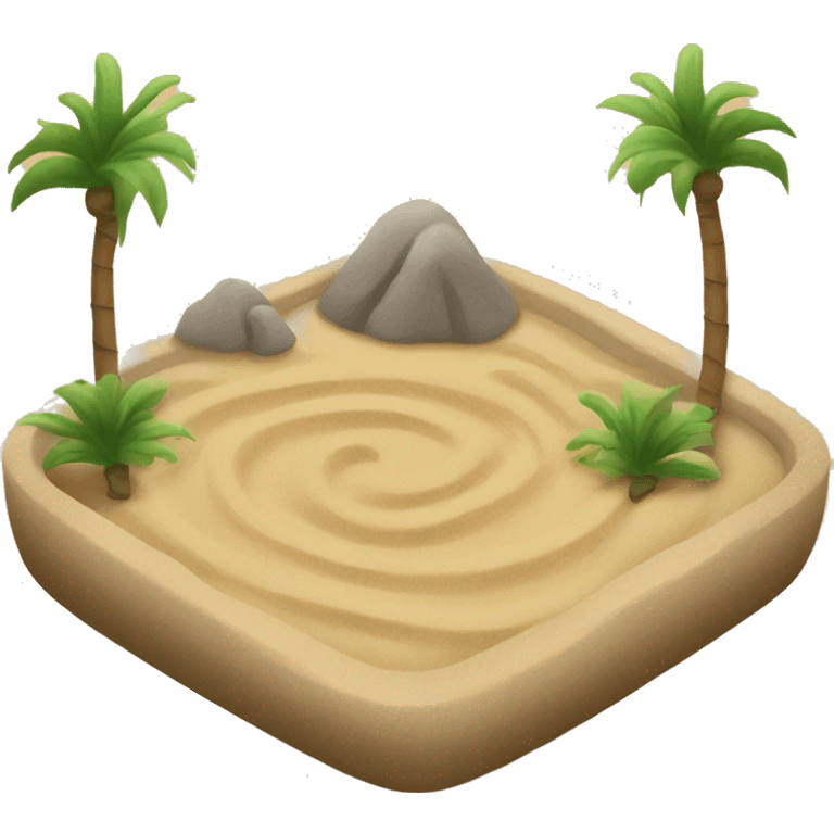 Sand zen garden emoji