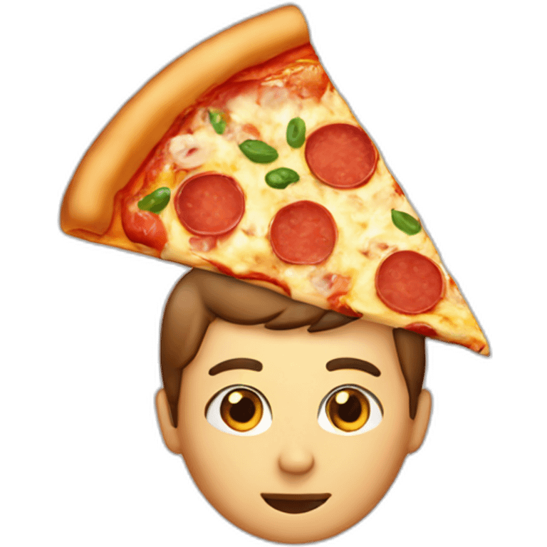 pizza on the head emoji