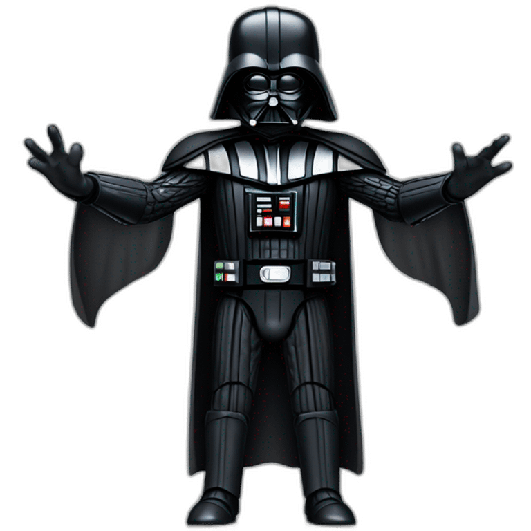 Darth vader desperate hands in the air emoji