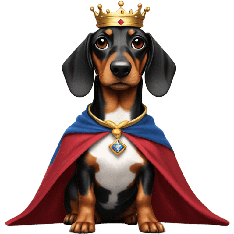 Queen sausage dog emoji