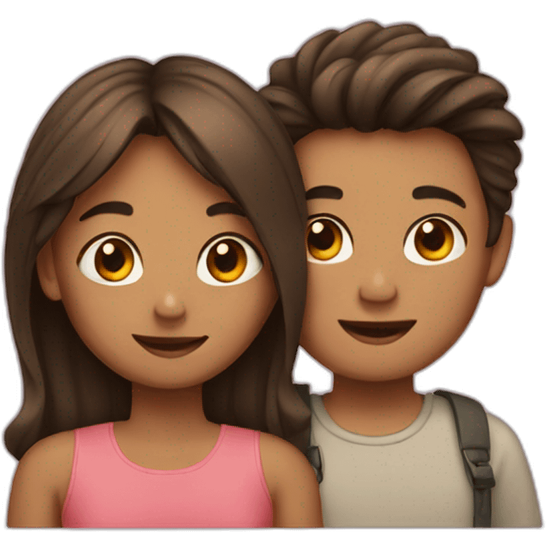 Girl with boy emoji