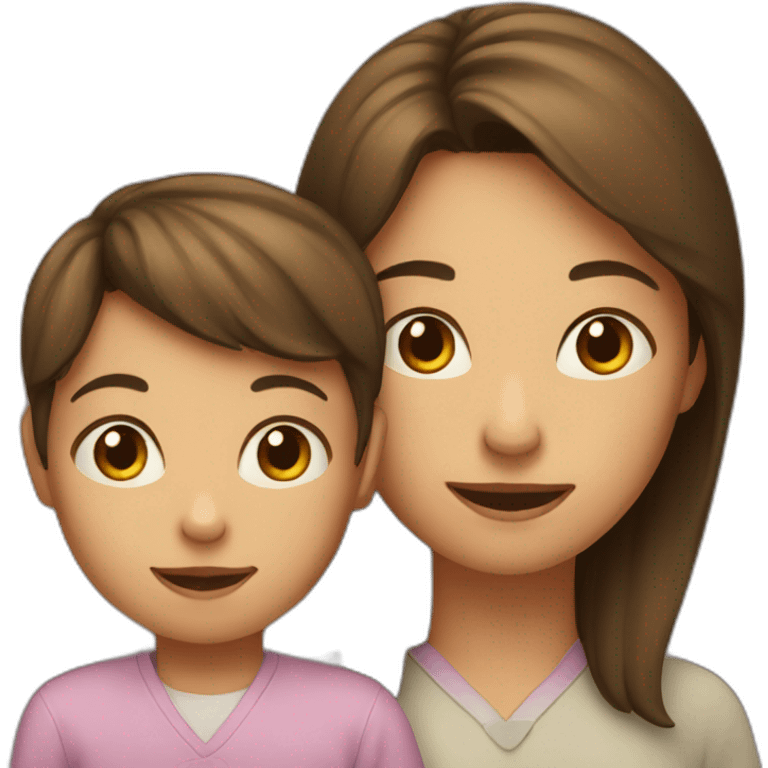 Kid and mother emoji