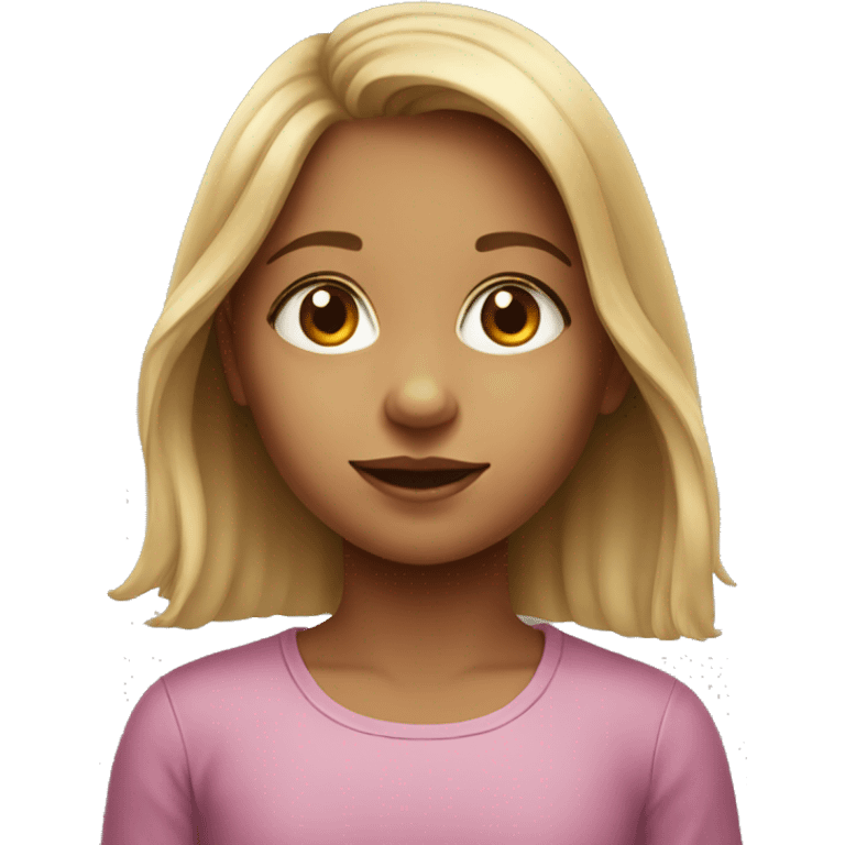 realistic portrait of young girl emoji