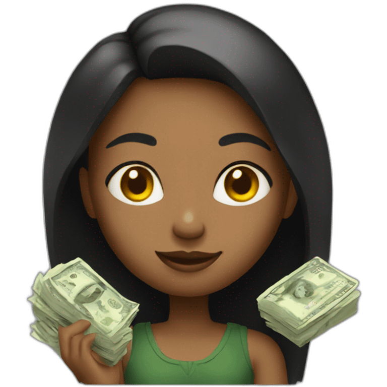 girl with money emoji