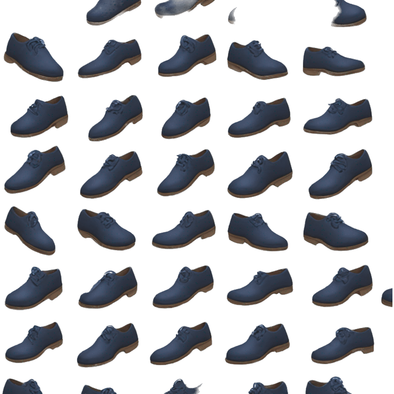 navy blue dressing shoes with brown base emoji