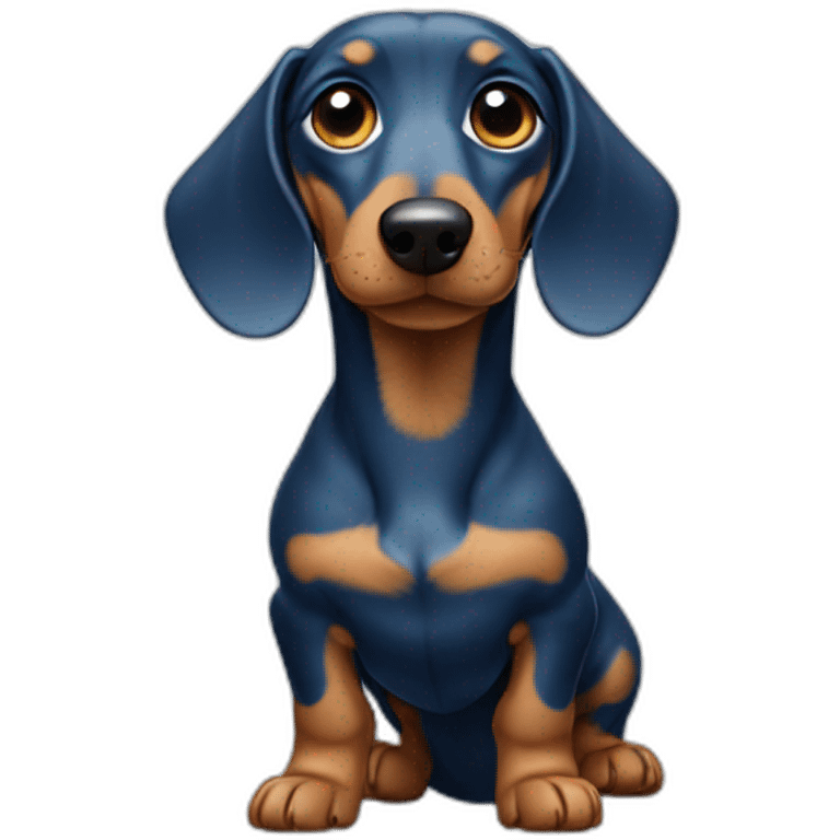 perro blue Dachshund emoji