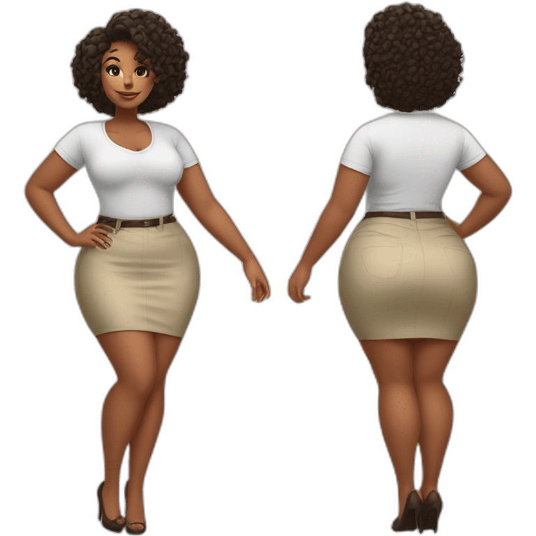 Curvy beauty in skirt прыгает с парашютом emoji