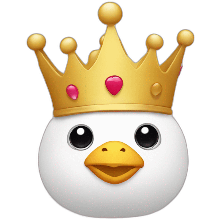 crown on chick head emoji