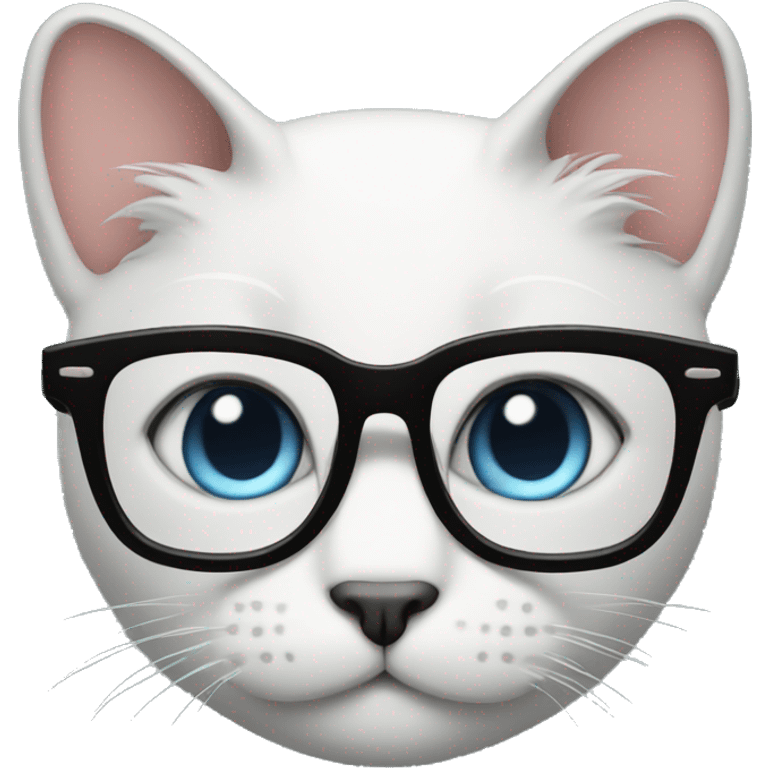 Cat with glasses  emoji