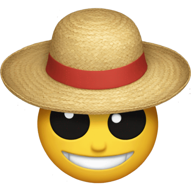 One piece straw hat emoji