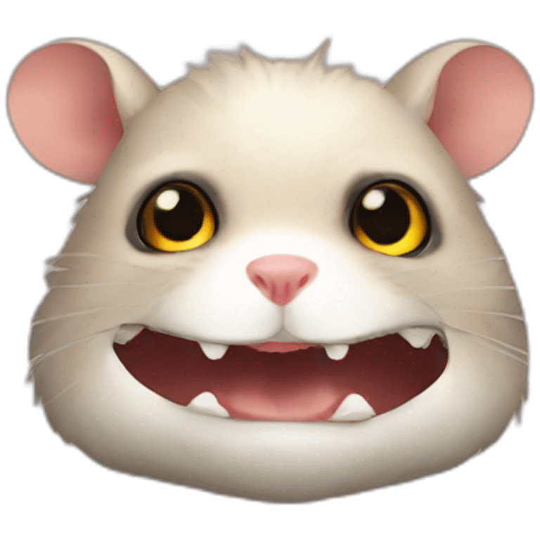 Evil hamster emoji