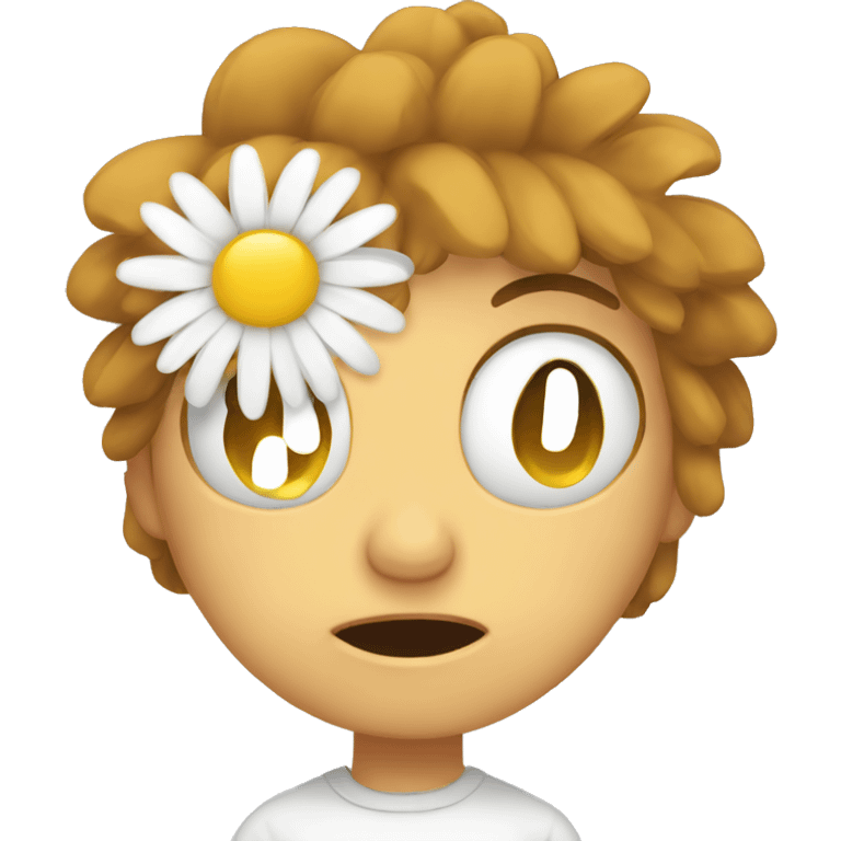 tired daisy emoji