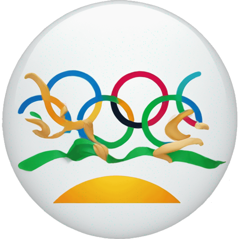 olympic logo with smiley emoji