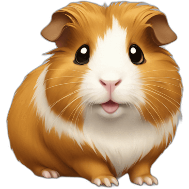 Golden abyssinian guinea pig emoji