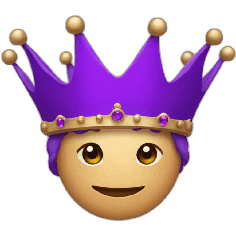 purple crown emoji