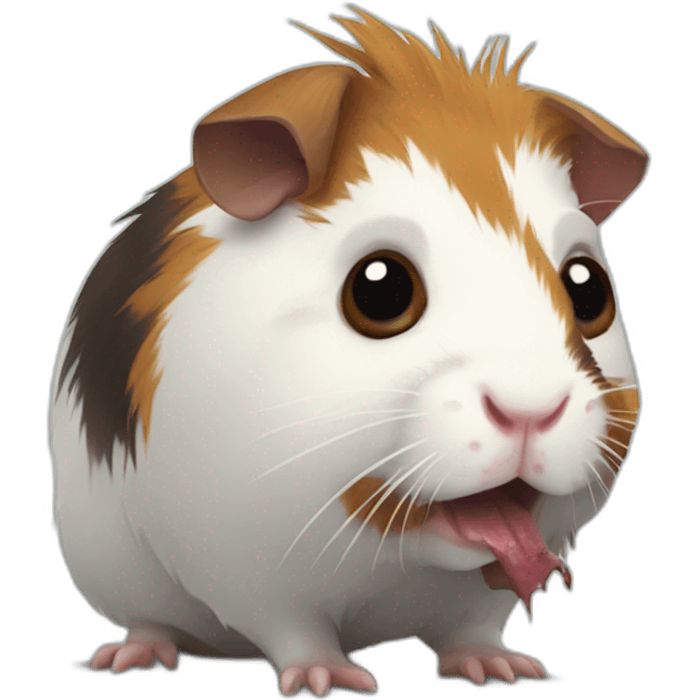 Zombie guinea pig emoji