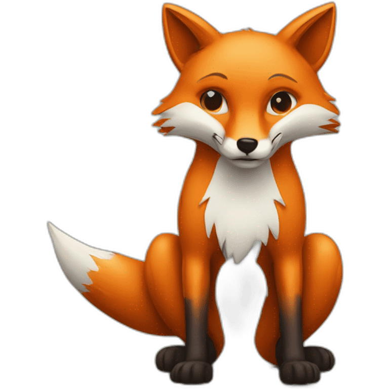 fox and virus emoji