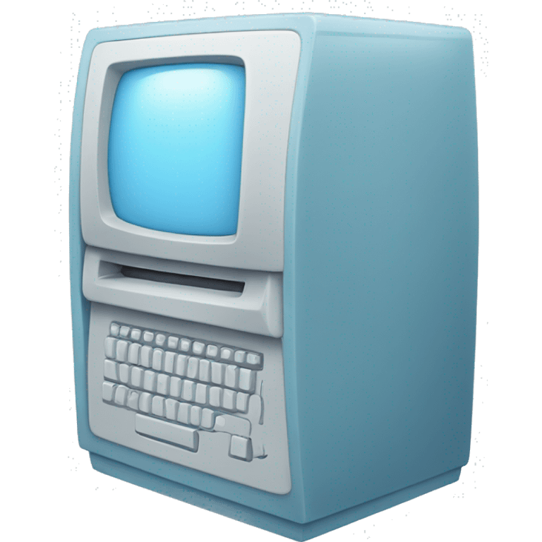 pastel blue computer emoji