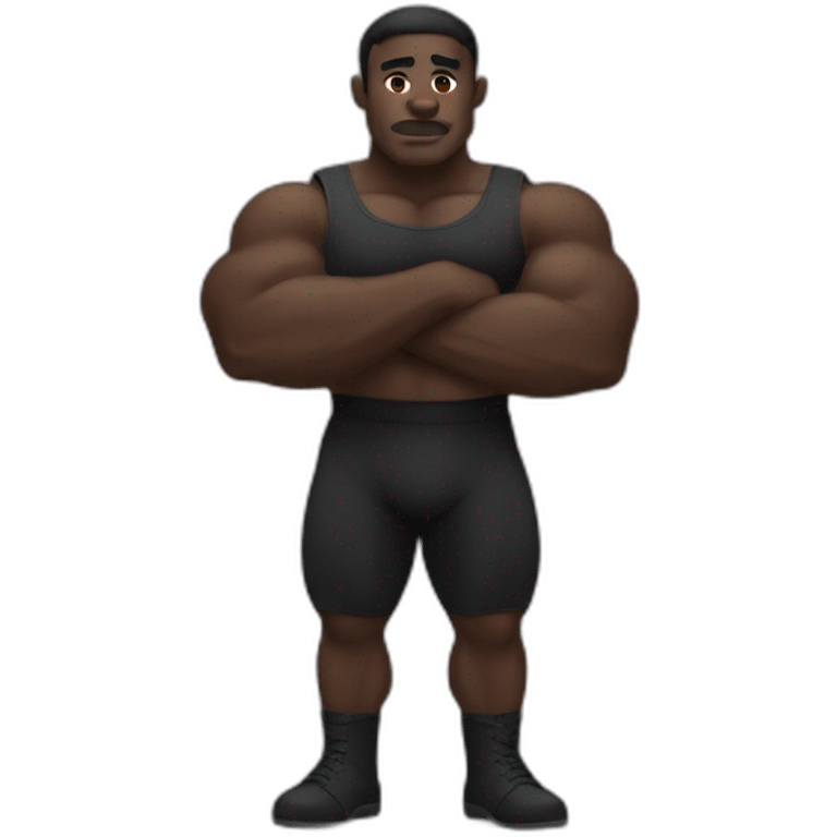 Black Strongman emoji