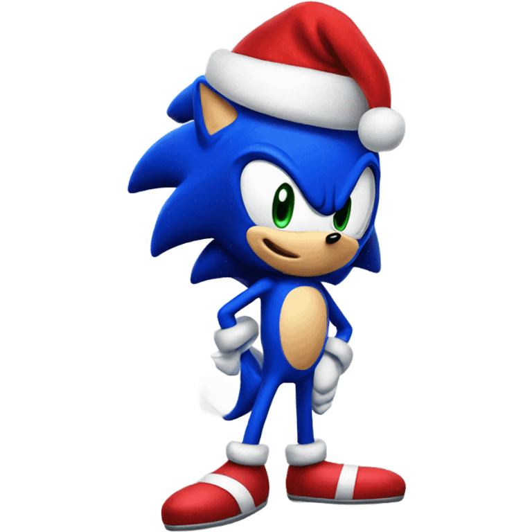 Christmas Sonic emoji