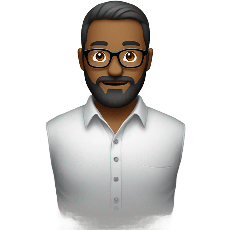 bold beard in round glasses sm emoji