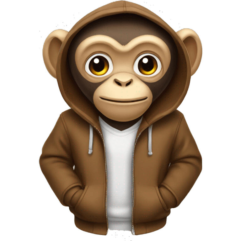 monkey with a hoodie emoji