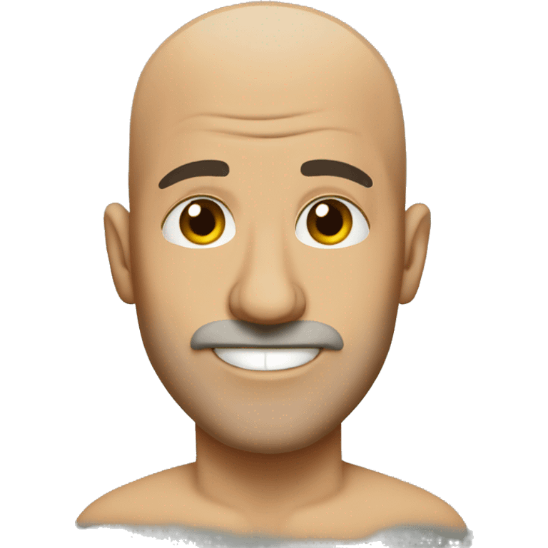 Ripped bald Italian  emoji