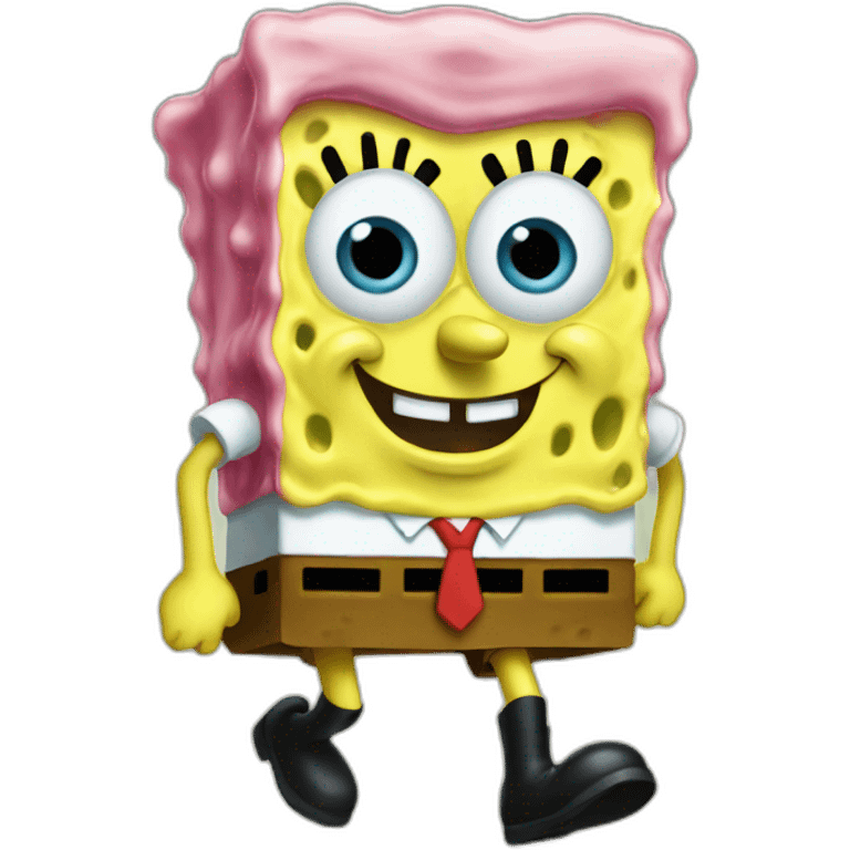 SpongeBob leaving emoji