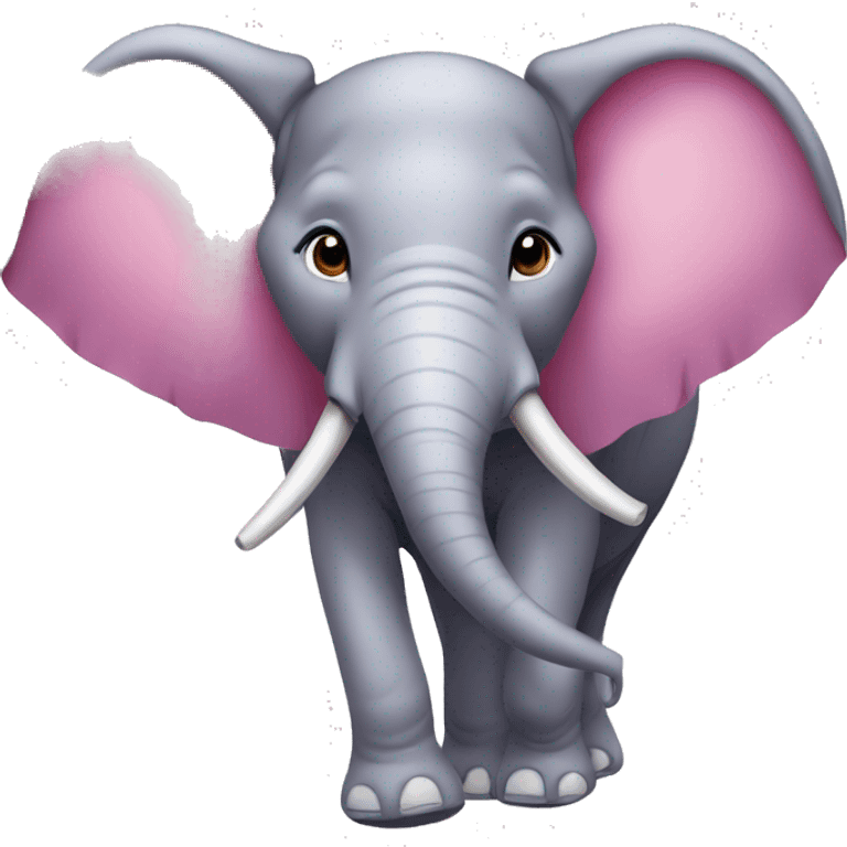 Elefante cor de Rosa  emoji