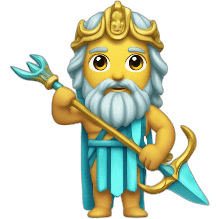 poseidon with trident emoji