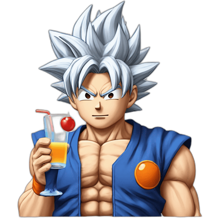 Goku-ultra-instinc-drink-bear emoji