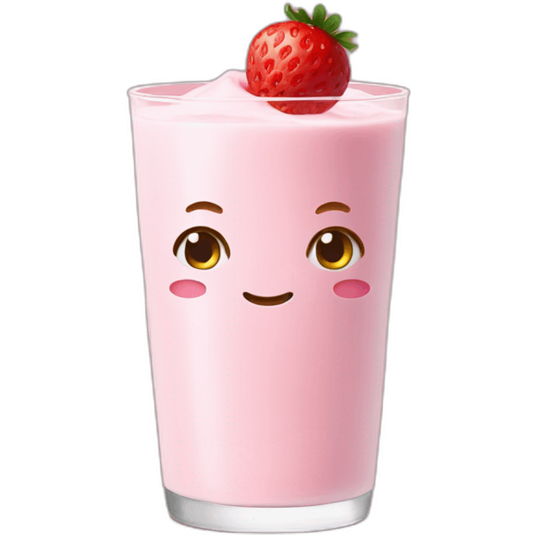 Strawberry milk emoji