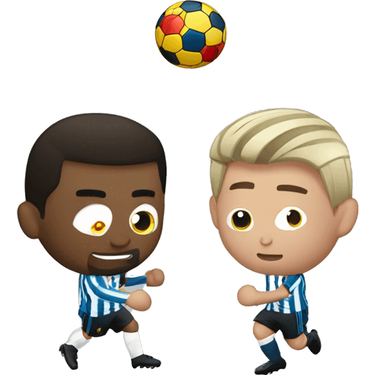 messi and ronaldo fighting  emoji