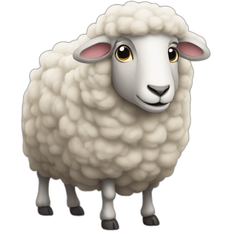 Sheep care about money emoji