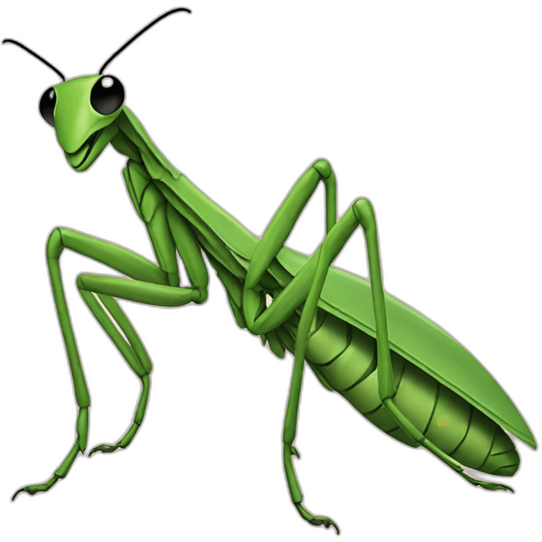 Mantis using computer emoji