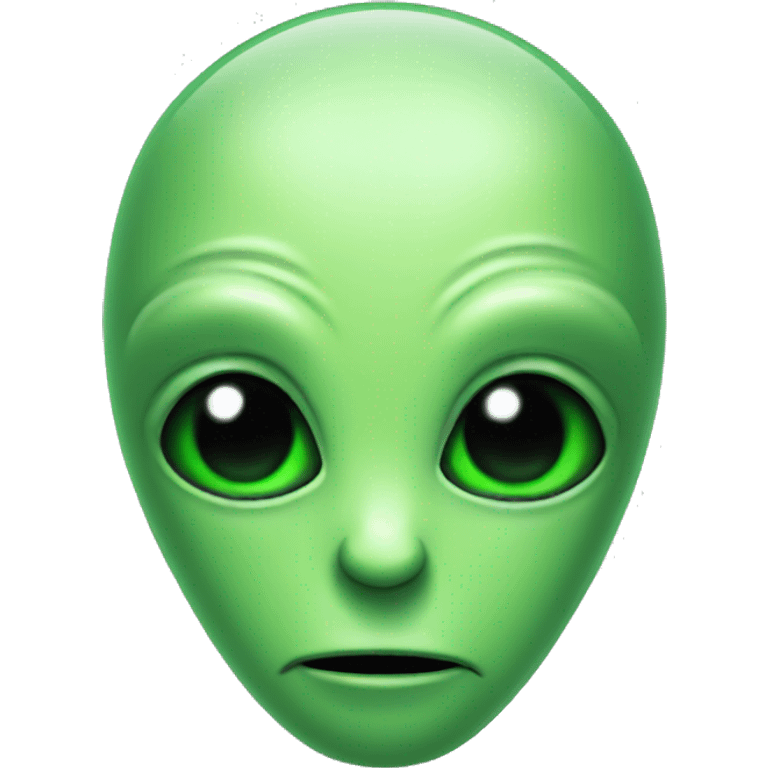 green alien head emoji