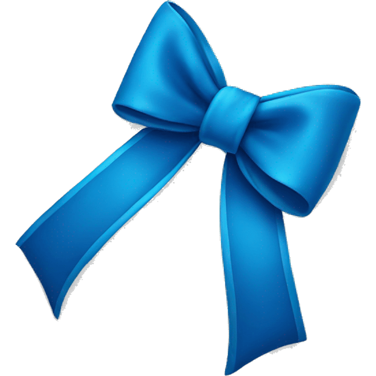 Blue bows  emoji