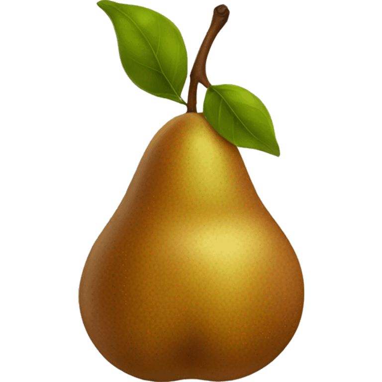 Brown pear emoji