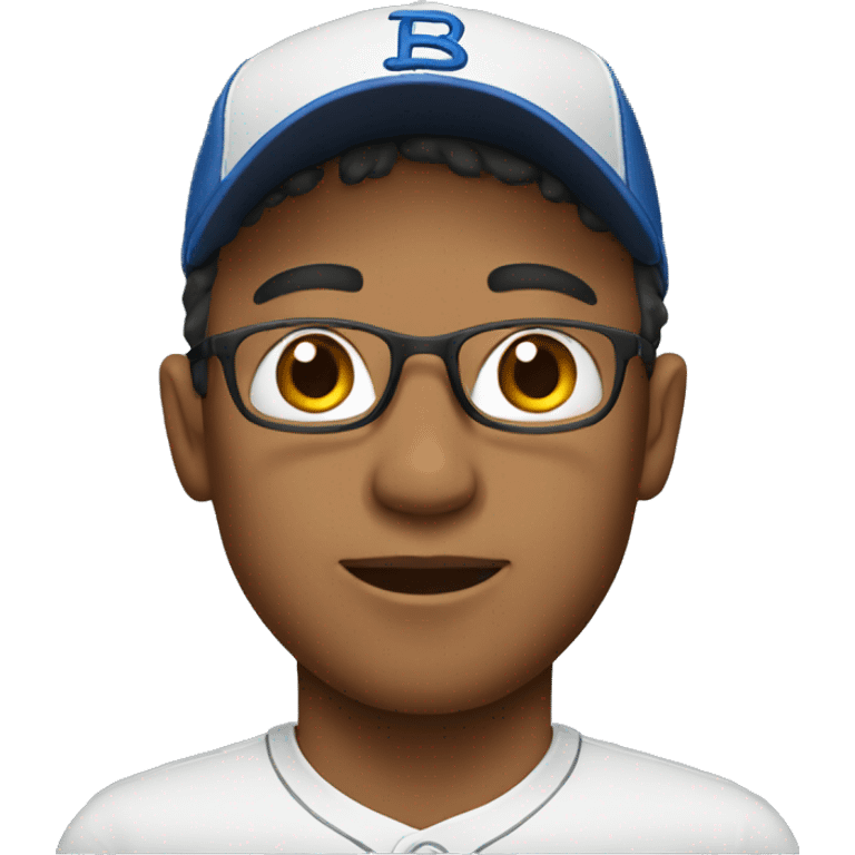 male portrait with baseball cap emoji