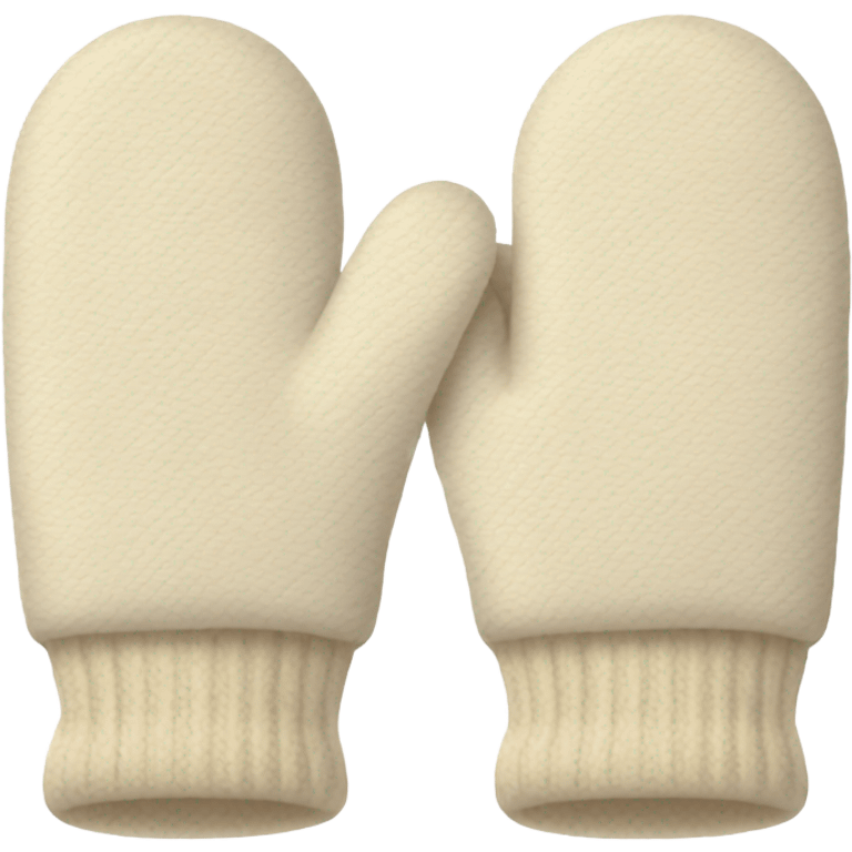 cream colored mittens emoji