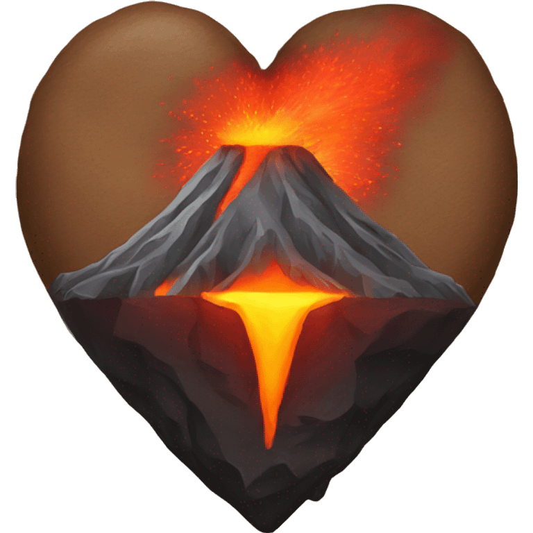 heart volcano  emoji