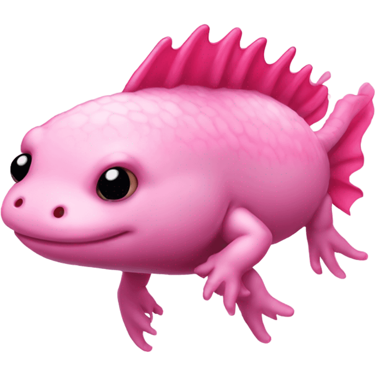 Pink axolotl emoji