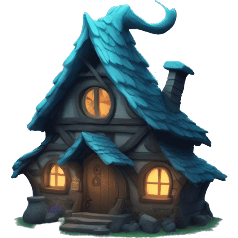 mystical witch cottage  emoji