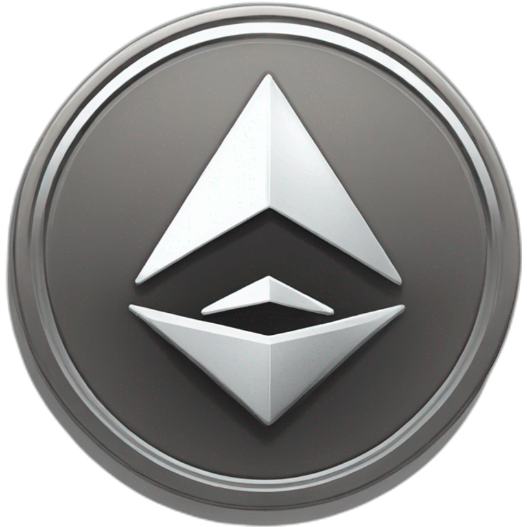 Ethereum coin, vector, stiker emoji