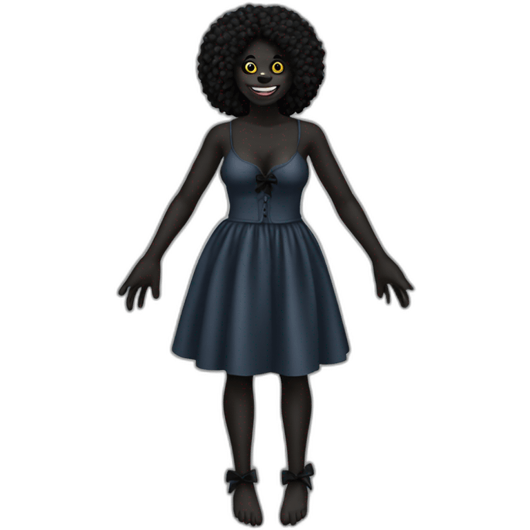 Female gollywog full body handbra nice emoji