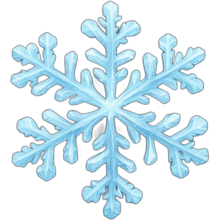 Crystal snowflakes emoji